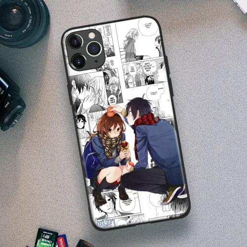 Horimiya Hori Kyoko and Izumi Anime Soft TPU Glass Phone Case for IPhone SE 6s 7 8 Plus X Xr Xs 11 12 Mini Pro Max Samsung