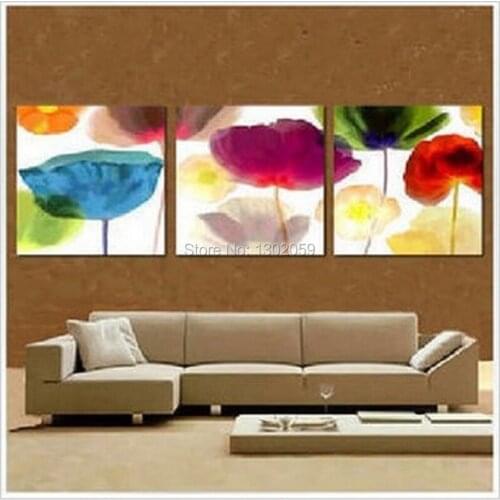 Triplet Poppy Flower Floral Needlework Embroidery Cross Stitch Kit Factory Sale