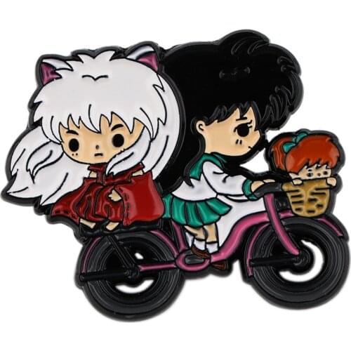 D3469 Homegaga Anime Couple Cartoon Badges Kawaii Badge Backpack Badges for Clothes Bags Pin Brooch