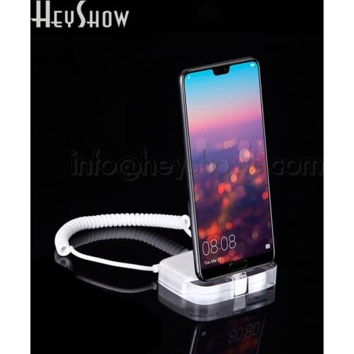 Mobile Phone Security Display Stand Acrylic iphone Burglar Alarm System Anti Theft For Huawei Apple Samsung Retail Store
