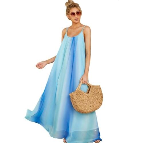 Gradient Women Maternity Dress Chiffon Beach Clothes For Photo Shoot Pregnant Summer Party Outfit