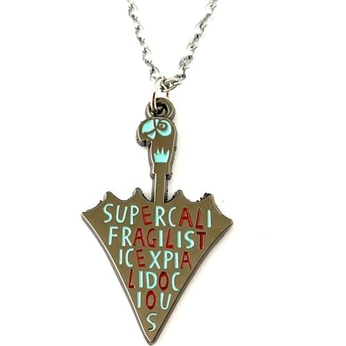HBSWUI Mary poppins Necklace High Quality The Umbrella Academy Metal Fashion Jewelry Cosplay Woman/Boy Pendant Gift
