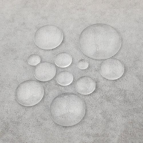 1pack Round Flat Back Clear Glass Cabochon Transparent Cabochon 10mm 12mm 14mm 15mm 16mm 20mm 22mm 25mm 28mm 30mm 40mm