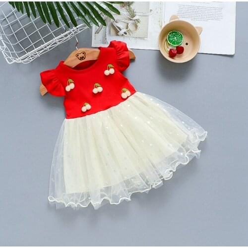 Summer Newborn Infant Baby Dress Cotton Toddler Dress 2021 New Party Dresses for Girls Fashion Baby Girl Clothes