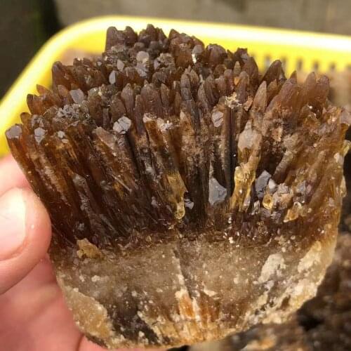 HOT!!!!Natural yellow amber calcite raw stone crystal gem collection of rough rock mineral specimens healing home decor