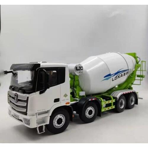 Diecast 1/24 Alloy EST Mixing Tank Truck Reza LOXA Metal Concrete Mixer Model Adult Toys Gift Display Souvenir Ornaments