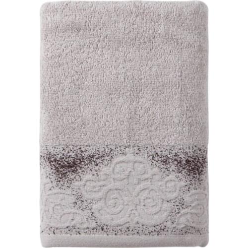 Soft Bath Towel, Light Brown Sand Patterned Pastel Series, 100% Cotton, Domestic Production, 70x140cm