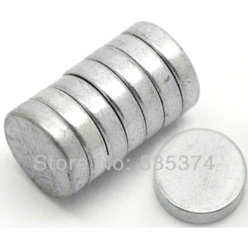 Wholesale 30 PCs Silver Tone Super Strong Neodymium Hematite Round Magnets 11mm