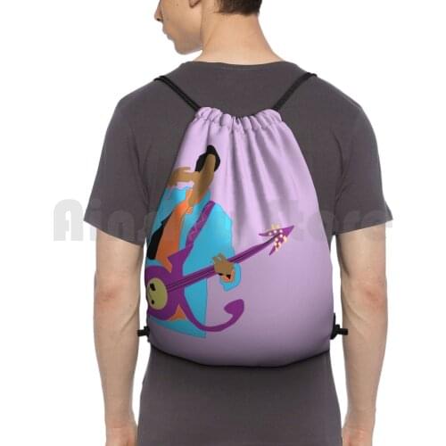 Performance Backpack Drawstring Bags Gym Bag Waterproof Prince Music Bands Prince Rogers Nelson