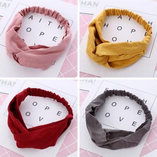 Twisted Knotted Elastic Girl Headbands Children Hair Band Turban Haarband Female Hair Accessories