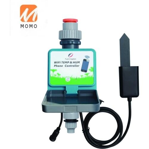 Garden irrigation GSM soil temperature and humidity controller