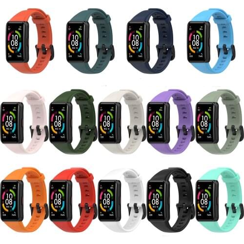 Silicone Smartband Sport Wrist Watchband Replacement Part For Huawei Honor Band 6 Strap Smart Wristband Bracelet Accessories