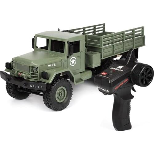 WPL B-16 B16 RC Truck 1:16 Remote Control Car 2.4G RC Crawler Off-road Car 6WD 15Km/h Speed RTR KIT truck VS WPL B36 C24