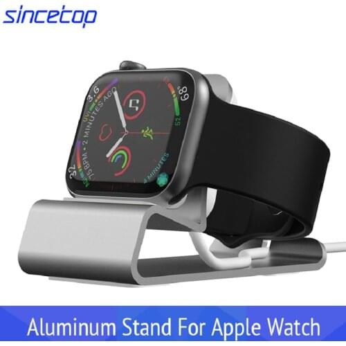 Aluminium Alloy Charging Stand for Apple Watch Series 5/4/3/2/1 38 42 40 44mm Desktop Holder Bracket Charger Dock Station