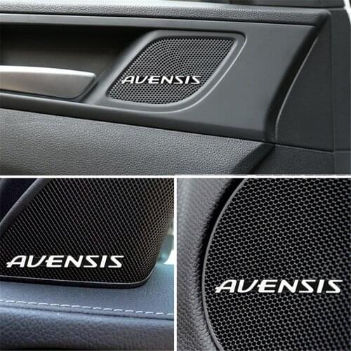 10pcs car audio decorate 3D Aluminum Badge Emblem Sticker For Toyota Avensis t25 t27 Stickers Accessories Car-Styling