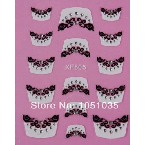 100 packs/lot 2014 new style french nail sticker nail tips Nail Art Decoration nail art decals Dropshipping