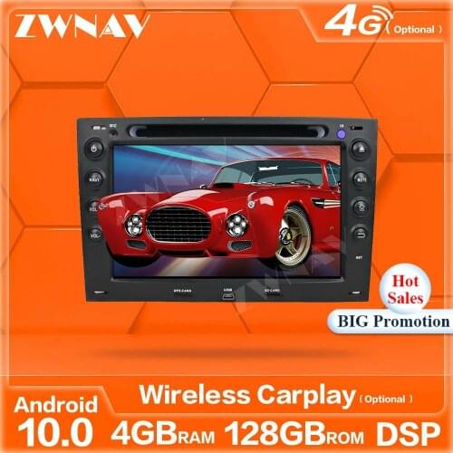 128G Wireless Carplay Android Player For Renault Megane 2003 2004 2005 2006 2007 2008 2009 GPS Auto Audio Radio Stereo Head Unit