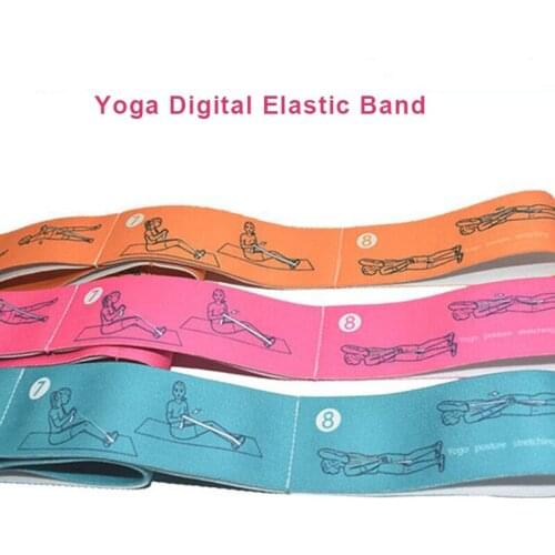 8 Section 94 Cm Multi Yoga Digital Elastic Band