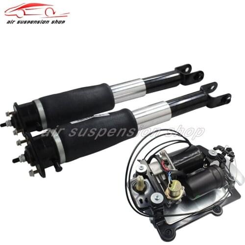 Rear Air Suspension Sock Absorber w/ Upper Mount Compressor Pump for Cadillac SRX 4.6L V8 2004 19302764 88957190 15228009