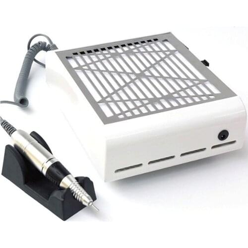 2 In 1 Nail Drill Strong Vacuum Cleaner Manicure Electric Drill Nail Gel Nail Drill Nail Dust Vacuum Nail Dust Collector Drill