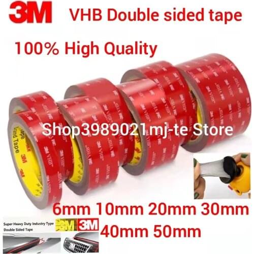 3M 5608 VHB Car Special Double-sided Tape Gray Strong Acrylic Foam Tape 0.8mm Thickness 3M Double Side Adhesive Car Home Office