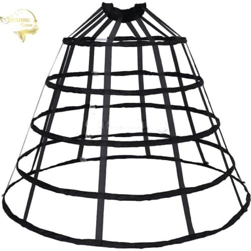 White Hollow 5 Hoops Wedding Petticoats Black Long Underskirt Plus Size for Bridal Ball Gown vestidos para boda mujer 2019 New