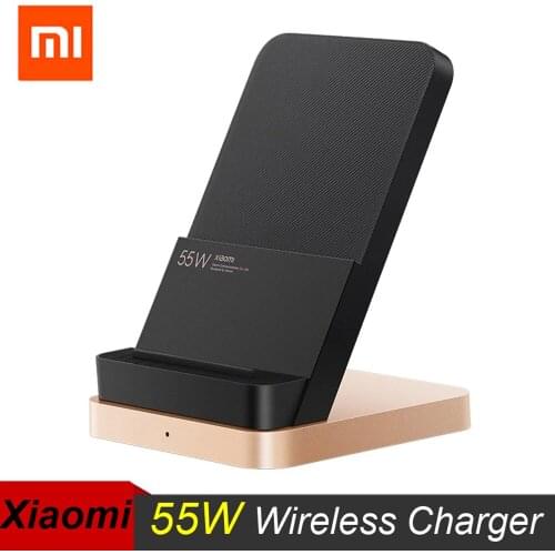 Xiaomi 55W Wireless Charger 55W Max Vertical air-cooled wireless charging Support Fast Charger For Xiaomi 10 Pro