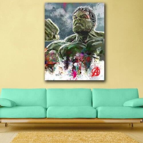 Large Size Oil Painting pop art Hulk Canvas Painting For Living Room Home Decoration Oil Painting On Canvas Wall Painting