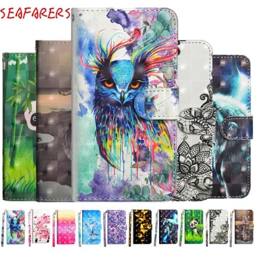 3D Painted Flip Wallet Case for Motorola Moto G 7 G7 Plus Cover Stylish Book Phone Cover for Motorola Moto G7 Play G7 Power Case
