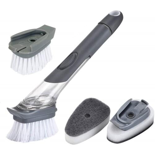 Mulfunctional Cleaning Brush Kitchen Brush Manual Charging Washing The Pot Brush For Bowl Removing The Stain Sponge Cleaning