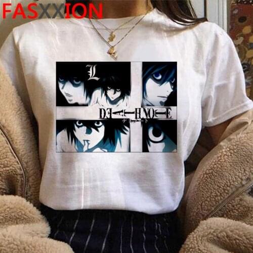 Japanese Anime Death Note T Shirt Men Kawaii Cartoon Tshirt Bleach Ichigo Graphic Tees Harajuku Summer Tops Unisex Tee Male