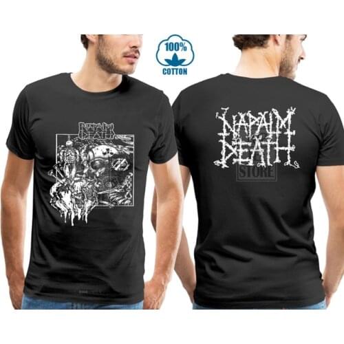 Napalm Death Harmony Corruption T Shirt M L Xl Grindcore Death Metal T Shirt New Youths Hipster Black Tee Tops