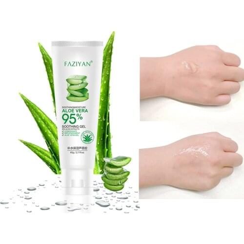Aloe Vera Gel Pure 100% Natural Face Cream Moisturizer Soothing Gel Acne Treatment Scar Remove Sunburn Repair Face Care