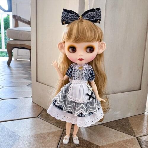 Blyth Doll Blyth Matte Face Frosted White Skin 1/6 BJD Ball Jointed Doll Custom Dolls for Girl Gift for Doll Collection