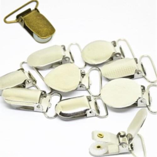 Metal Black Antique Buckles Feeding Supplies Suspender Paci Pacifier Chain Clips 9# 10