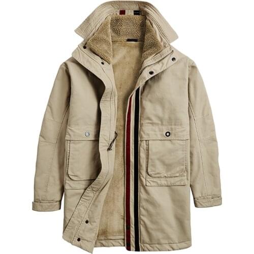 Men Winter Jacket Long Warm Parka Fur Fleece Male Thick Cotton Winter Coats Windbreaker Jackets Men Plus Size 5XL Drop-shipping