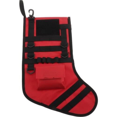 Molle Christmas Stockings with Handle Candy Bag Hunting Magazine Pouches