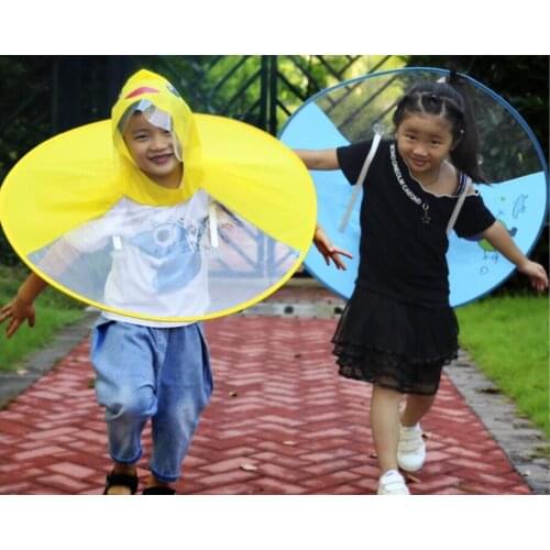 Wholesale For Children Cartoon cloak type raincoat Eco-friendly rainwear