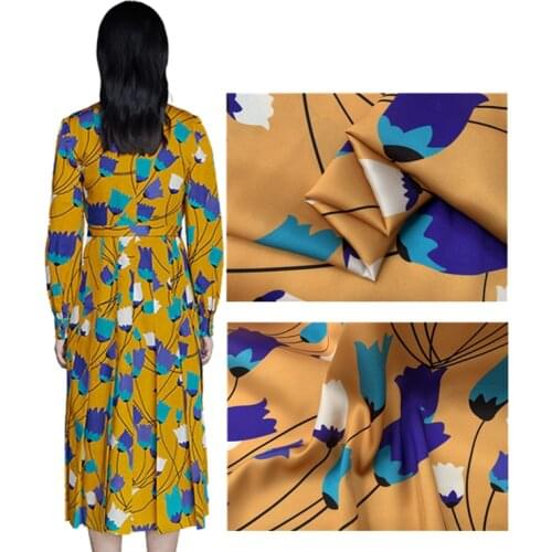 100% polyester printed fabric dress floral printed fabric summer dress fabric clothes shirt patchwork Z35