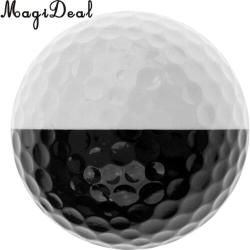 MagiDeal Professional Golf Ball - Golf Training Soft Balls - Practice Ball Black and White