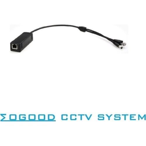 PoE Spliter Line For Hikvision Dahua PTZ IP Camera into PoE Camera, 802.3 at Standard DC12V 25.5W Output,10/100Mbps