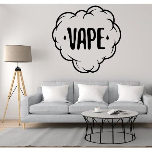 Vape Smoke Cloud Wall Decal Vinyl Sticker Vape Store And Home Decoration Removable A003202