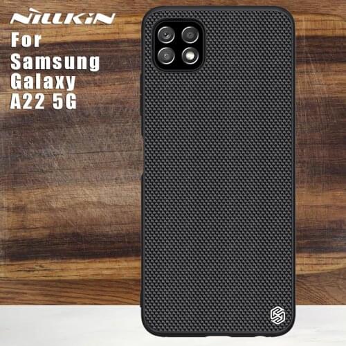 Nillkin Textured Case for Samsung Galaxy A22 5G case back cover protective Nilkin nylon fiber TPU PC 360 cases for A22 5G