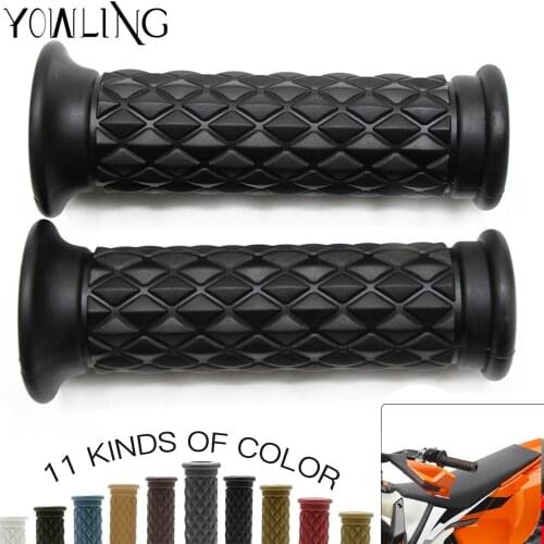 Universal 7/8 Motorcycles Handle Hand Grip Cafe Racer Handlebar Grips for Yamaha Honda Suzuki Kawasaki Buell Ducati