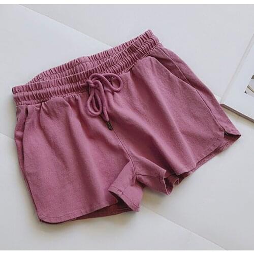 Women Elastic Waist Short Summer Casual Wide Leg Loose Jogging Short Female Fitness Sport Shorts