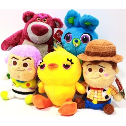 Disney Toy Story Strawberry Bear Doll Woody Bass Lightyear Blue Rabbit Plush Toy Doll 22-28CM Childrens Toys Christmas Gifts