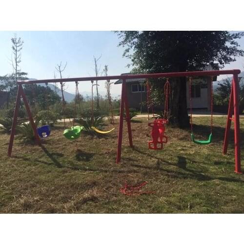 Outdoor baby swing chair playground childrens plastic slide garden toys seat kids monkey bars set children child swing nest Q52