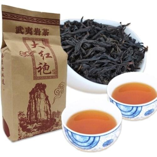 250g China Big Red Robe Oolong Tea the Original Wuyi Red-Tea For Health Care Vacuum Packaging Kraft Paper Bag Black Tea