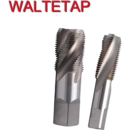 WALTETAP HSSE Inch Taper Screw Thread Tap RC R C 1/8 -28 1/4 -19 3/8 -19 1/2 -14 3/4 -14 Spiral Fluted thread Tapered Pipe Taps
