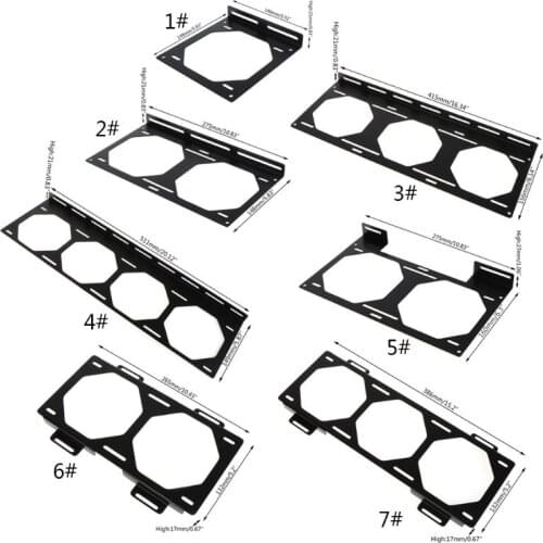 Fan Bracket 240 Radiator Mounting Bracket Water Cooler for 12/14CM Fan Holder External Computer Case Heatsink Gadget Wholesales